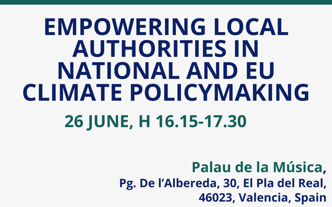 Empowering local authorities in national and EU climate policymaking 